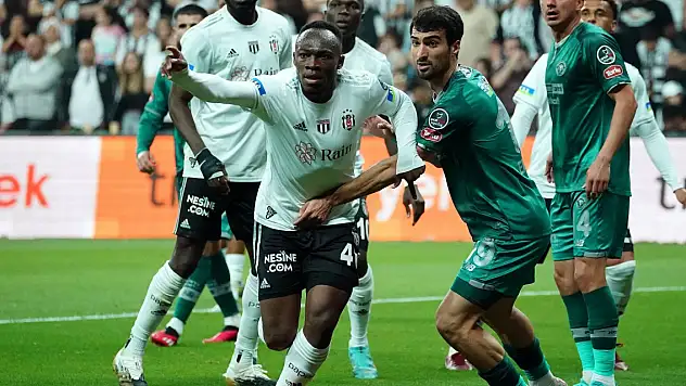 Konyaspor sağdan, Beşiktaş soldan yüklendi