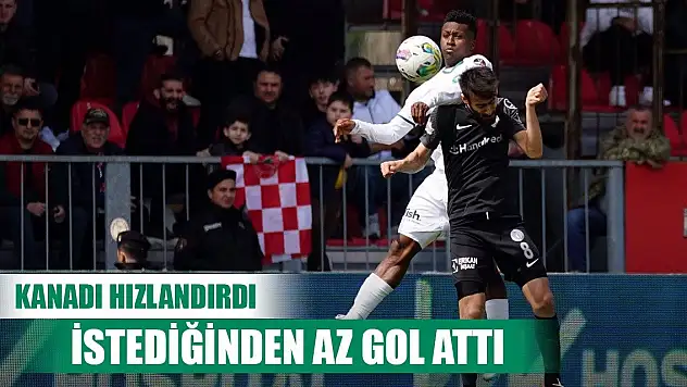 Konyaspor'un hız makinesinin performansı