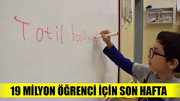 Okullarda son ders zili 16 Haziran'da çalacak