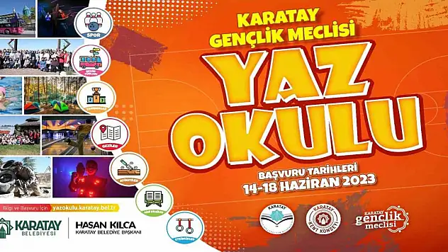 Karatay Gençlik Meclisi Yaz Okulu başvuruları başladı
