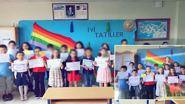 Sınıf öğretmeninden karne günü büyük rezillik