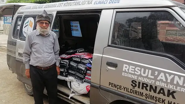 'Elmacı Dede' yetimlere bayramlık ulaştırmak için yola çıkacak