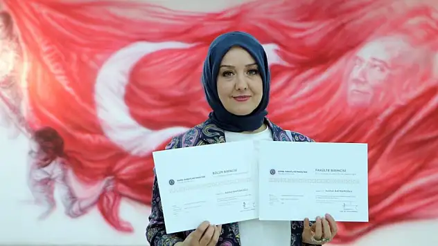 50 yaşında fakülte birincisi olarak mezun oldu, yüksek lisans da yapacak