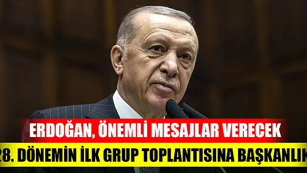 28. dönemin ilk grup toplantısına başkanlık! Erdoğan, önemli mesajlar verecek