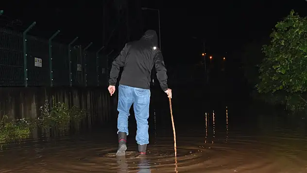 Ordu'da sağanak, evleri su bastı