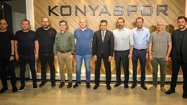 Konyaspor'da Göksu yönetim ile vedalaştı