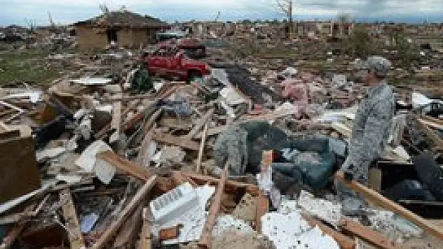 Oklahoma'daki hortumun hızı en yüksek seviyede