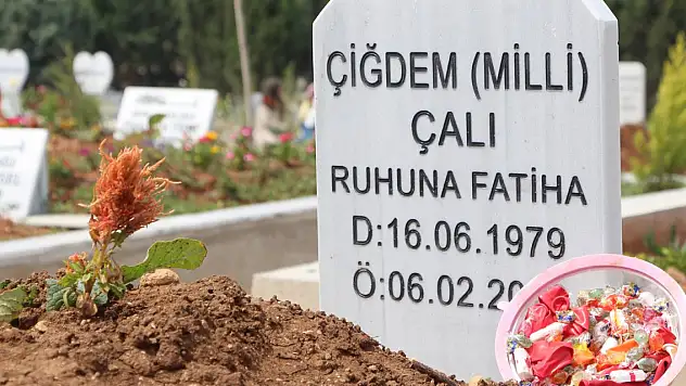 Deprem kurbanlarına şeker konuldu