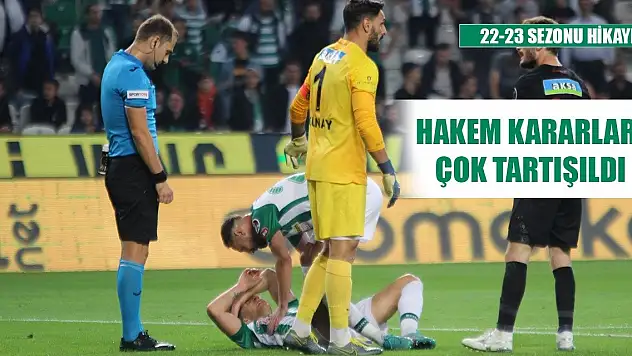 Konyaspor adına hakemin tartışıldığı ilk maç!