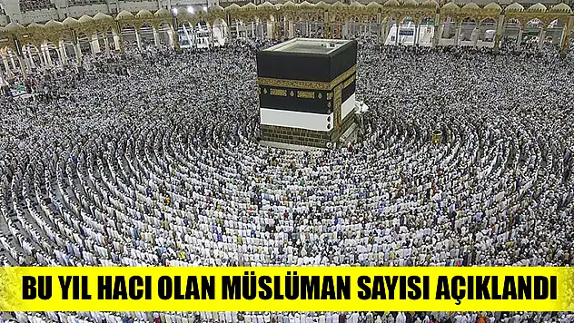 Bu yıl hacı olan Müslüman sayısı açıklandı