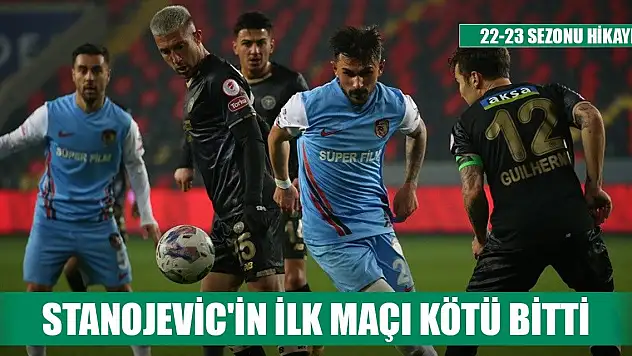Konyaspor'da Stanojevic ilk maçında kaybetti