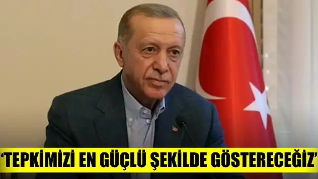 Başkan Erdoğan: 'Tepkimizi en güçlü şekilde göstereceğiz'