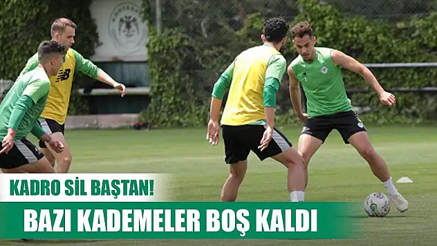 Konyaspor'da eksik bölgeler can sıktı!