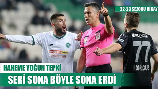Konyaspor'un yenilmezlik serisinin bittiği maç