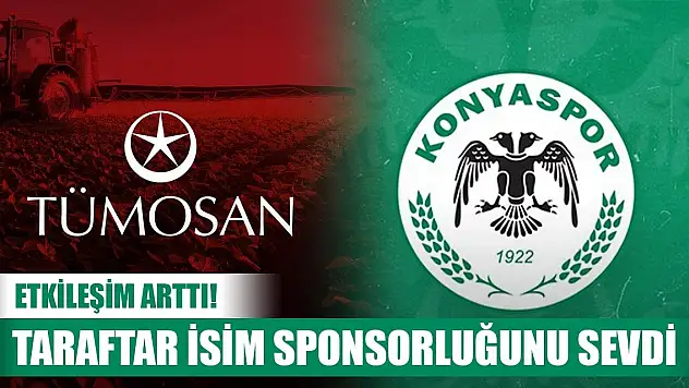 Konyaspor taraftarı yeni sponsorunu benimsedi!