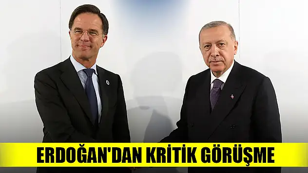Cumhurbaşkanı Erdoğan'dan kritik görüşme