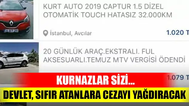 Kurnazlar sizi Devlet, sıfır atanlara cezayı yağdıracak!