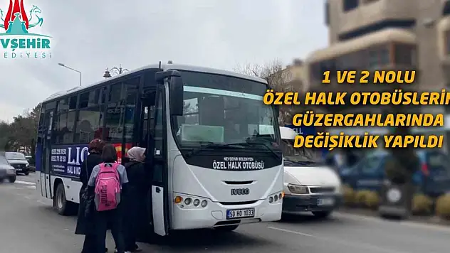 Otobüs güzergâhları değişti