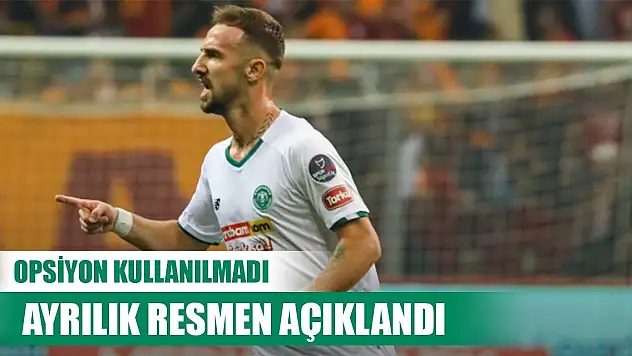 Konyaspor'da bir ayrılık daha