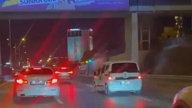 Makas atıp ters döndü!