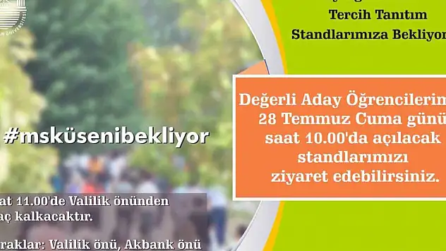 MSKÜ'den aday öğrenciler için tercih tanıtım standı