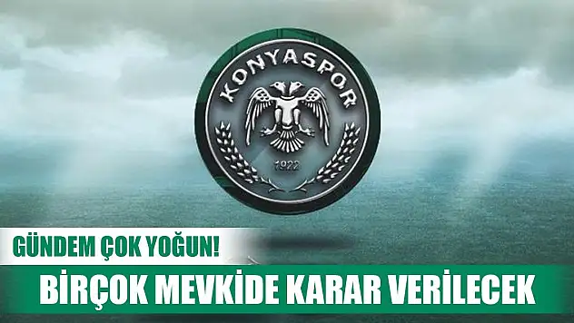 Konyaspor'da iç transfer hareketli geçiyor!