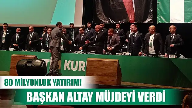 Başkan Altay Konyaspor Genel Kurulu'ndan müjdeyi verdi!