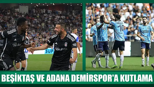 TFF'den Avrupa'da tur atlayan Beşiktaş ve Adana Demirspor'a kutlama