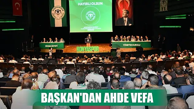 Konyaspor Başkanı Özgökçen teşekkür etti