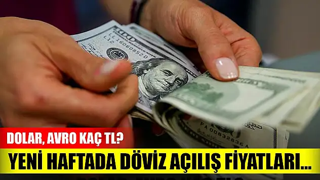 Yeni haftada döviz açılış fiyatları... Dolar, avro kaç TL?