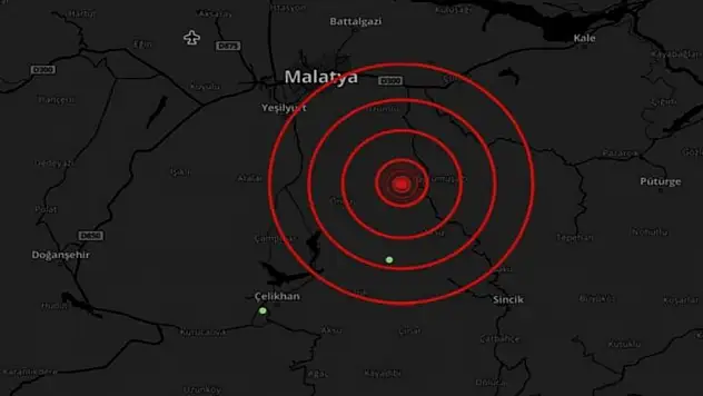 Malatya'da 4.4 büyüklüğünde deprem
