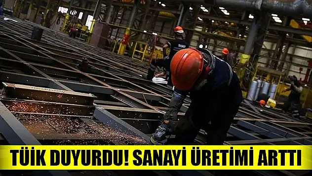 TÜİK duyurdu! Sanayi üretimi arttı