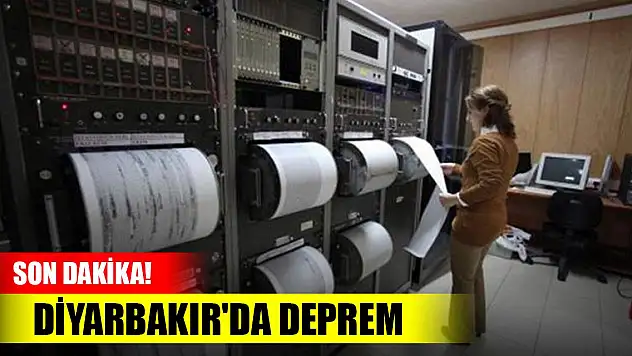 Son Dakika! Diyarbakır'da deprem