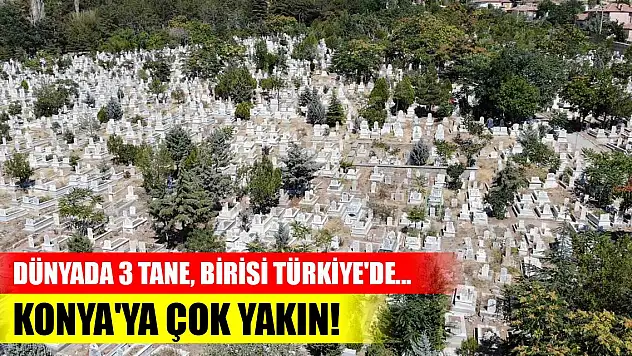 Dünyada 3 tane, birisi Türkiye'de... Konya'ya çok yakın!
