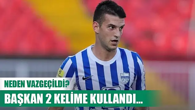 Konyaspor'da Majdevac'dan vazgeçilme nedeni