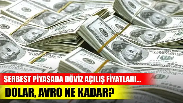 Serbest piyasada döviz açılış fiyatları... Dolar, avro ne kadar?