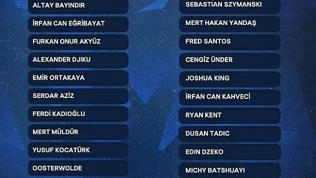 Fenerbahçe, Samsun'a 9 eksikle gitti