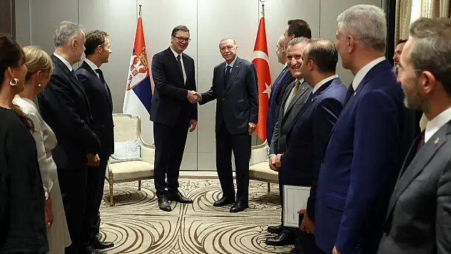 Cumhurbaşkanı Erdoğan, Sırbistan Cumhurbaşkanı Vucic ile görüştü