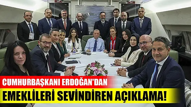 Cumhurbaşkanı Erdoğan'dan emeklileri sevindiren açıklama!