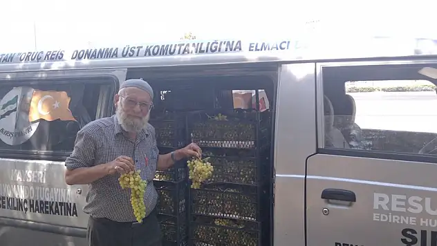 'Elmacı Dede' bu kez Suriye'deki yetimlere üzüm ulaştırmak için yola çıkacak