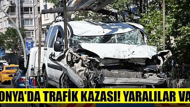 Konya'da trafik kazası! Yaralılar var