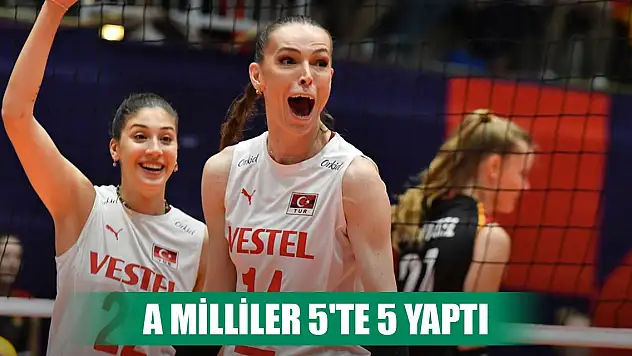Son Dakika! A Milli Kadın Voleybol Takımı 5'te 5 yaptı