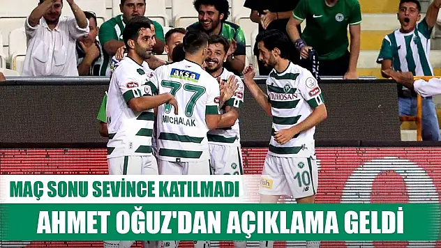 Konyaspor'da Ahmet Oğuz söylentilere son verdi!