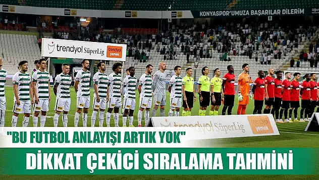 Konyaspor'un oyunu değerlendirildi, çarpıcı eleştiri
