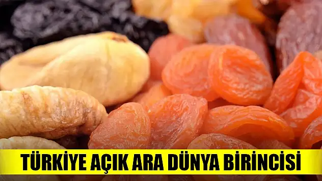 Türkiye, kuru meyvede açık ara dünya birincisi