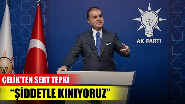 AK Partili Çelik'ten sert tepki: Şiddetle kınıyoruz