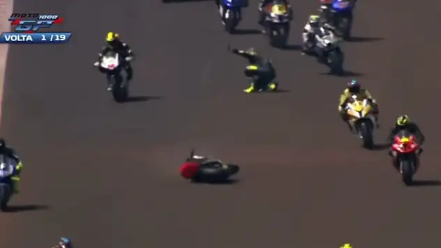 Brezilya'daki Moto1000 GP'de feci kaza