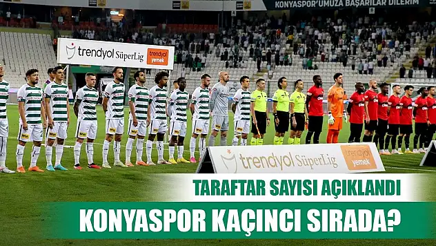 Konyaspor- Gaziantep FK, taraftar sayısı belli oldu!