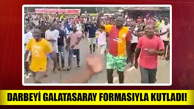 Darbeyi Galatasaray formasıyla kutladı!