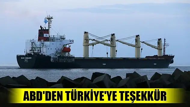 ABD'den Türkiye'ye teşekkür